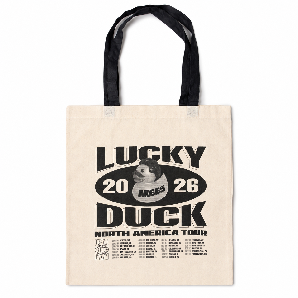 2026 Anees Tour - Rubbery Ducky Tote Bag