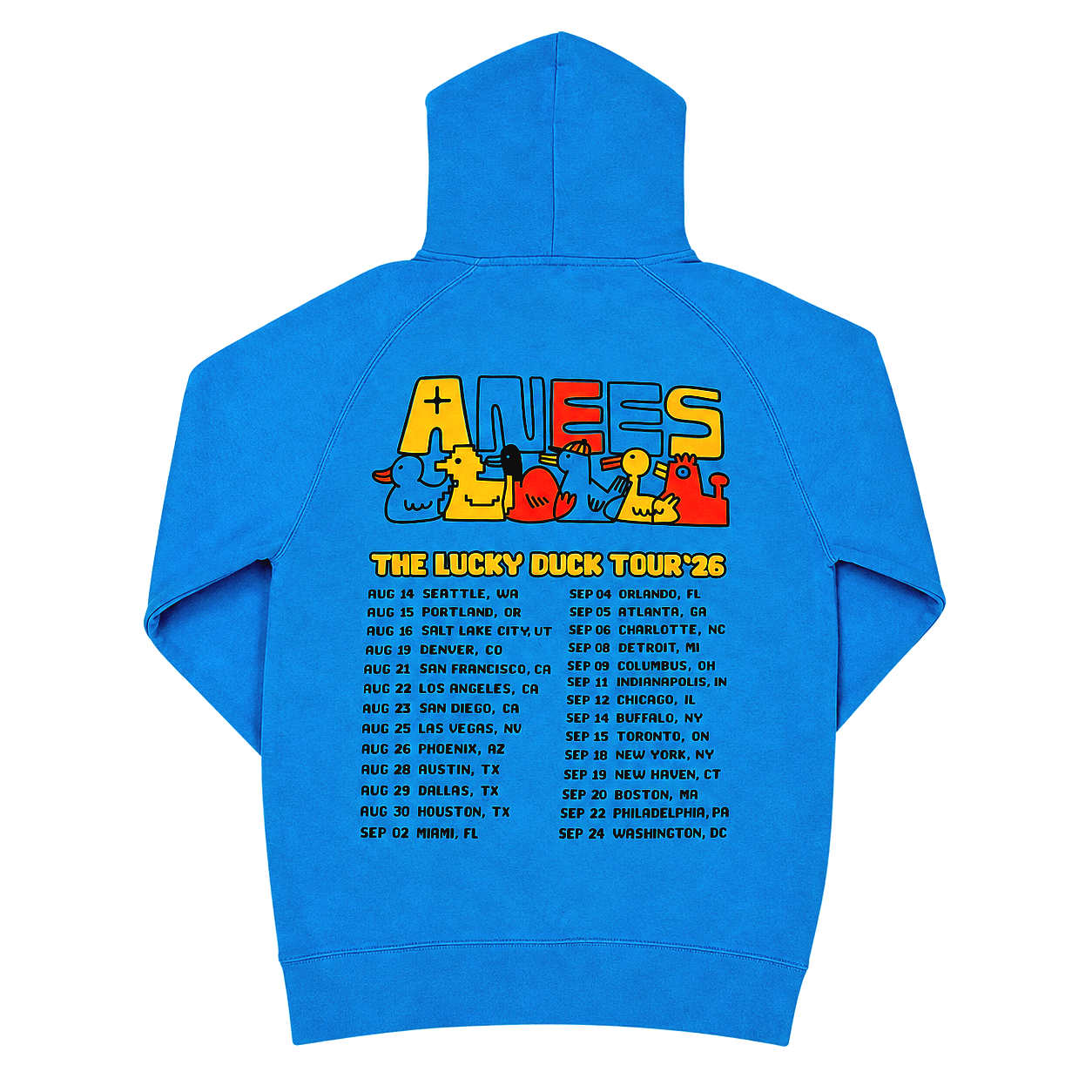 2026 Anees Tour - Lucky Duck Hoodie