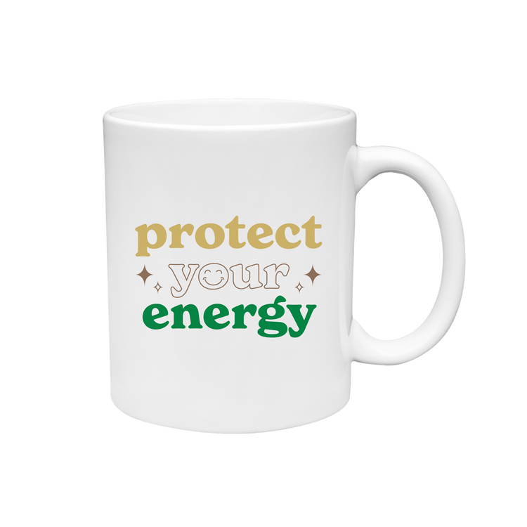 PROTECT YOUR ENERGY - WHITE MUG